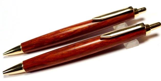 国産木軸レトロボールペン シャープ -【 お急ぎ 名入れボールペン 】